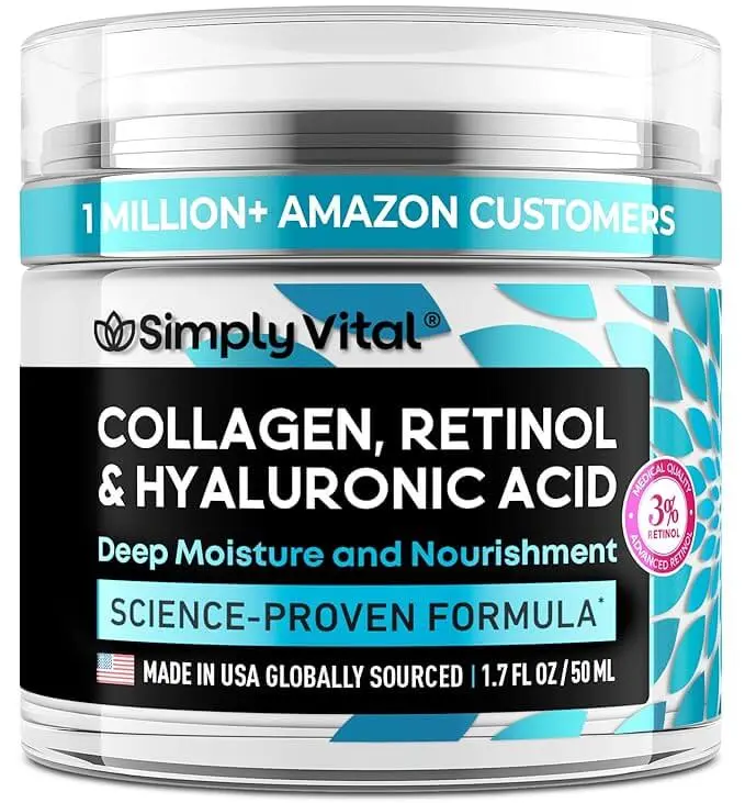 SimplyVital Collagen, Retinol & Hyaluronic Acid Cream